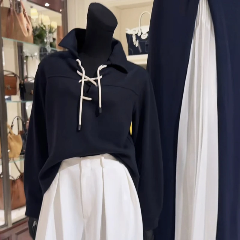 

Lazy Faion Navy Blue Tie Dye Sweatirt Women's Casual Sle French Sle Long Sve Regular Fit Online Exclusive