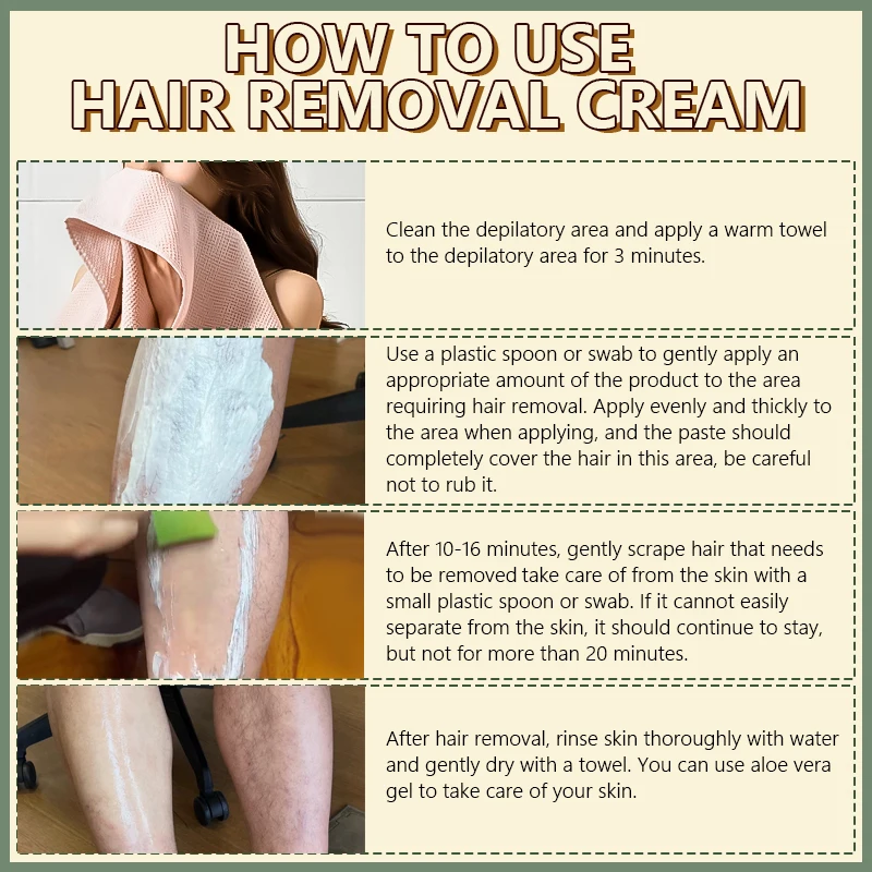 50g Men\'s Professional Hair Removal Cream, Men\'s Hair Removal Cream Painless, Suitable For Different Body Types And Parts, Easy