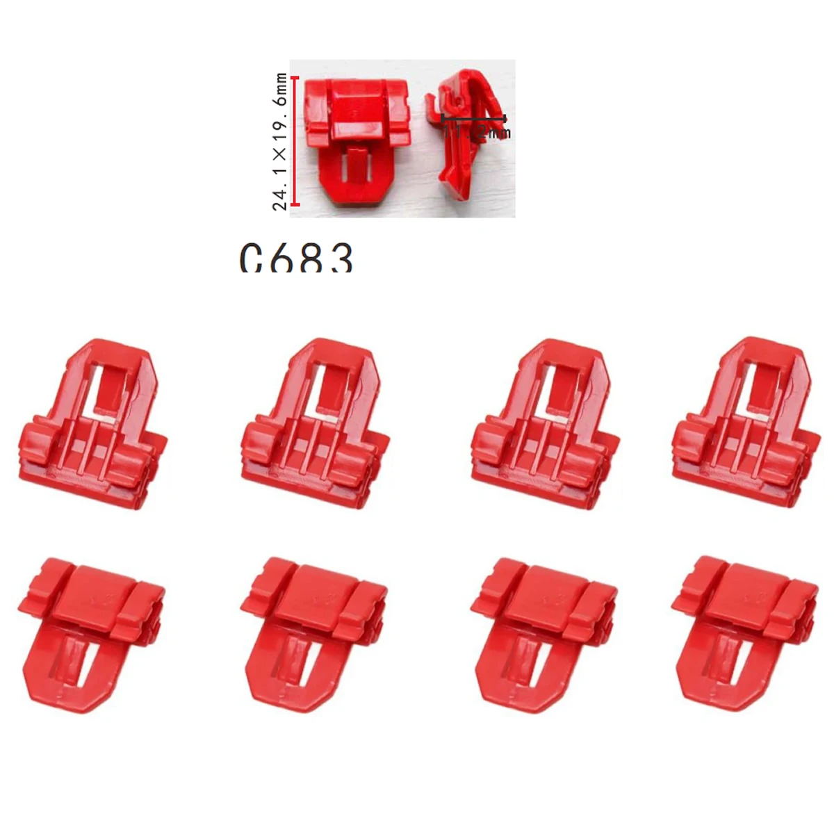

50/100x 91589SV4003 For Honda Accord Odyssey 91589-SV4-003 Window Glass Belt Moulding Clip Retainer Fastener