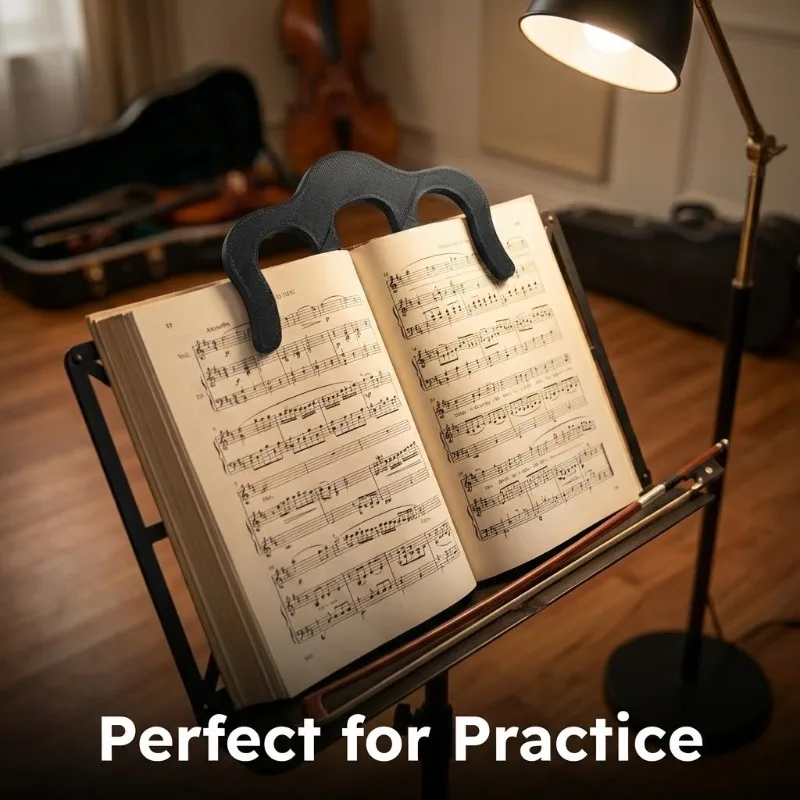 3D Printed Multi Functional Bookmaker Music Score Page Holder Clip for Piano Guitar Violin Sheet Music Stationery Gift