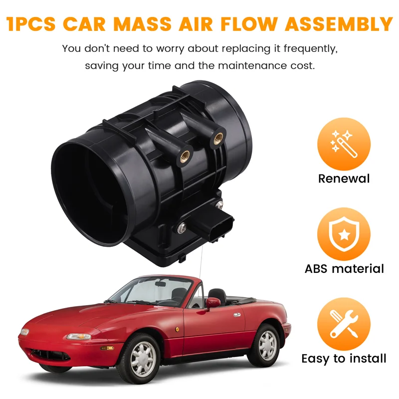 

ABTC-автомобильный датчик массового расхода воздуха в сборе MAF B577-13-215A E5T51071 для Mazda 626 MX-6 1995-1997 гг.