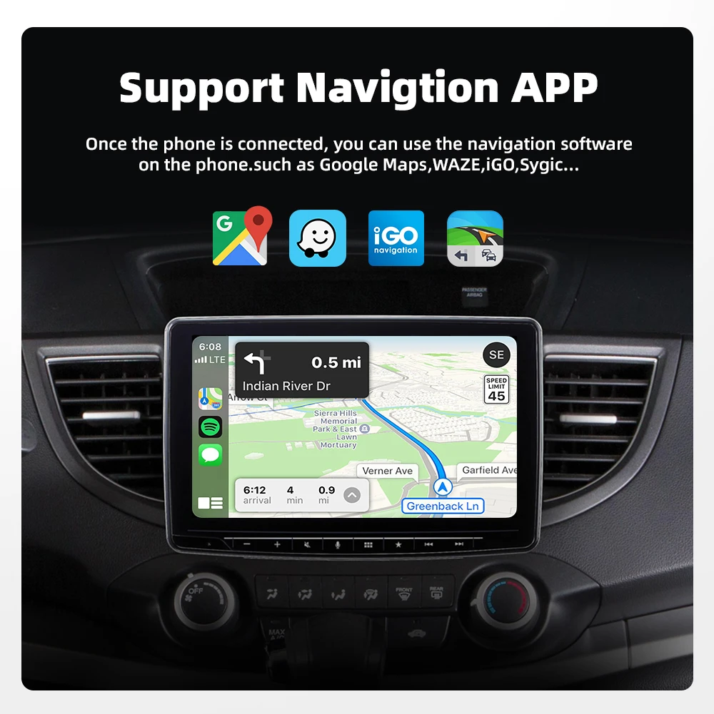 دونجل CarPlay اللاسلكي محول تلقائي Android 2 In1 أنظمة السيارة الذكية AI صندوق ذكي للسيارة مع CarPlay السلكي #6