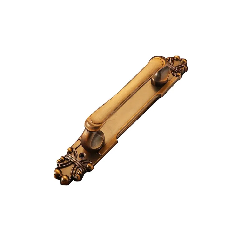 

Retro Push-pull Door Handle Comfortable Grip European Style Furniture Handle Alloy with Screws Door Handles Furniture