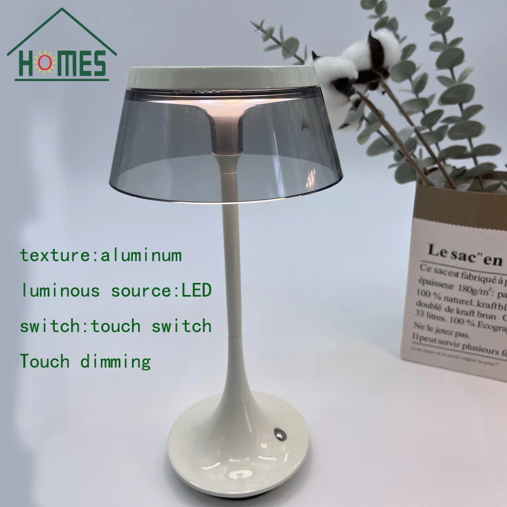 Type-C Rechargeable Table Lamp Creative Dining Touch Led Hotel Bar Coffee Pina pro Table Lamp Lampada Da Tavolo Decorative Lamp