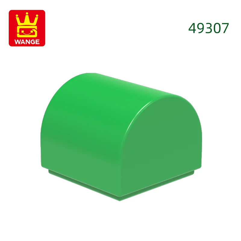 416 stks/partij 49307 1x1x2/3 Dubbele Gebogen Top Bouwstenen MOC Helling Accessoires Compatibel met baksteen Kinderen Speelgoed Geschenkdoos