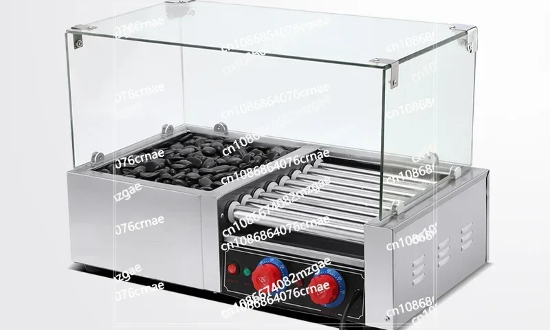 Machine Sausage Grilling Machine Electric Heating Temperature Control Grilled Hot Dog Sausage Stall Machine