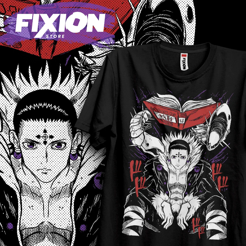 Hunter x Hunter – Chrollo – 2 Anime T Shirt Manga Gift For Anime Lover All Size Cotton