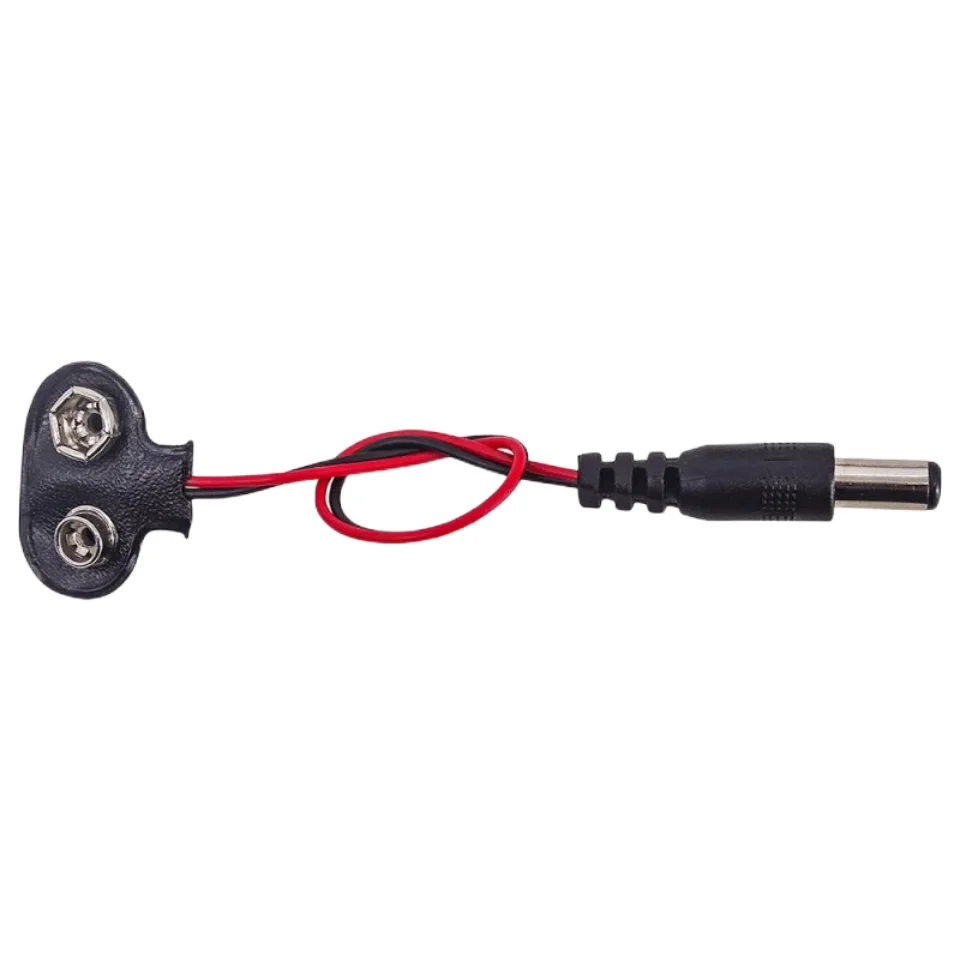 1PCS Experimental 9V Battery Snap Power Cable to DC 9V Clip Male Line Battery Adapter For Arduino Uno R3 DIY Jack Connector