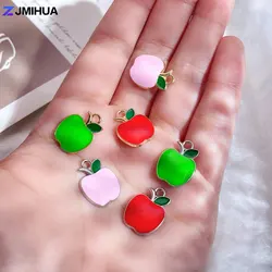 15pcs Enamel Charms Peach Apple Charms Pendants For Jewelry Making Findings Supplies DIY Handmade Earrinsg Bracelets Accessories