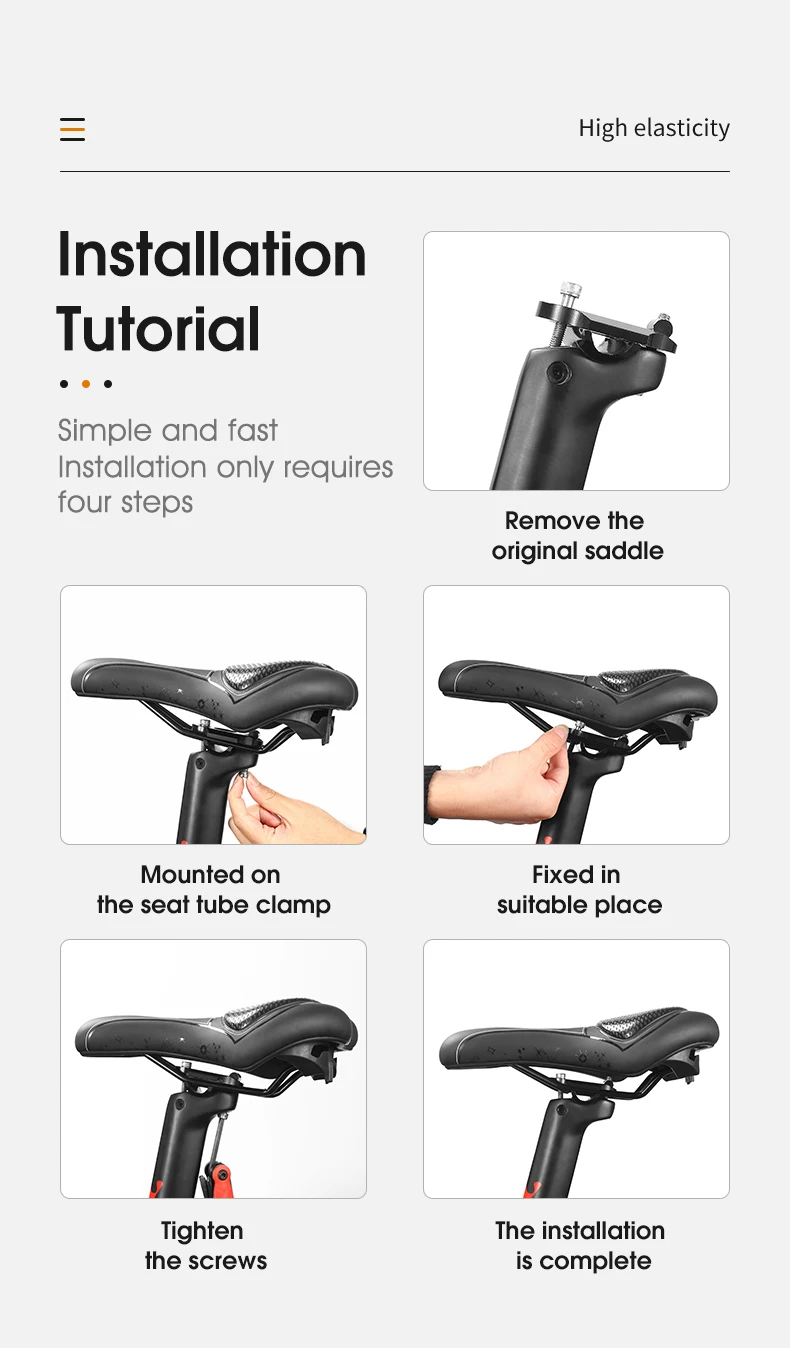 WEST BIKING Fahrradsitz Sattel MTB Rennrad Sattel Mountainbike Rennsattel PU Atmungsaktiv Weicher Sitz Ergonomisches Kissen – Detail 16