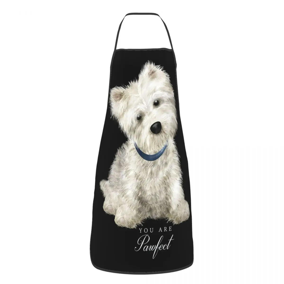 Westie West Highland Terrier Dog Aprons Chef Cooking Tablier Waterproof Bib Kitchen Cleaning Pinafore for Women Men Gardening