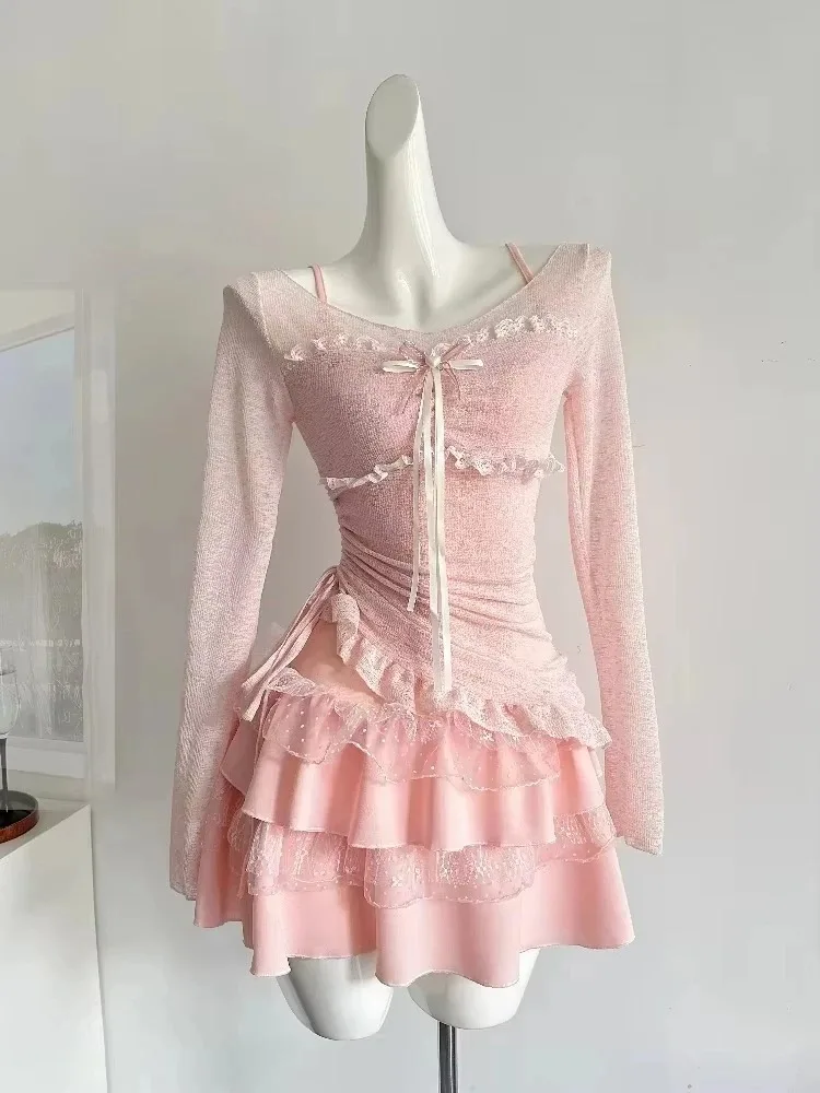 Woman New 2000s Aesthetics Elegant Two Piece Skirt Set Women Sexy Sport Wear Coat + Mini Skirt Suit Female High Street Chic Sets
