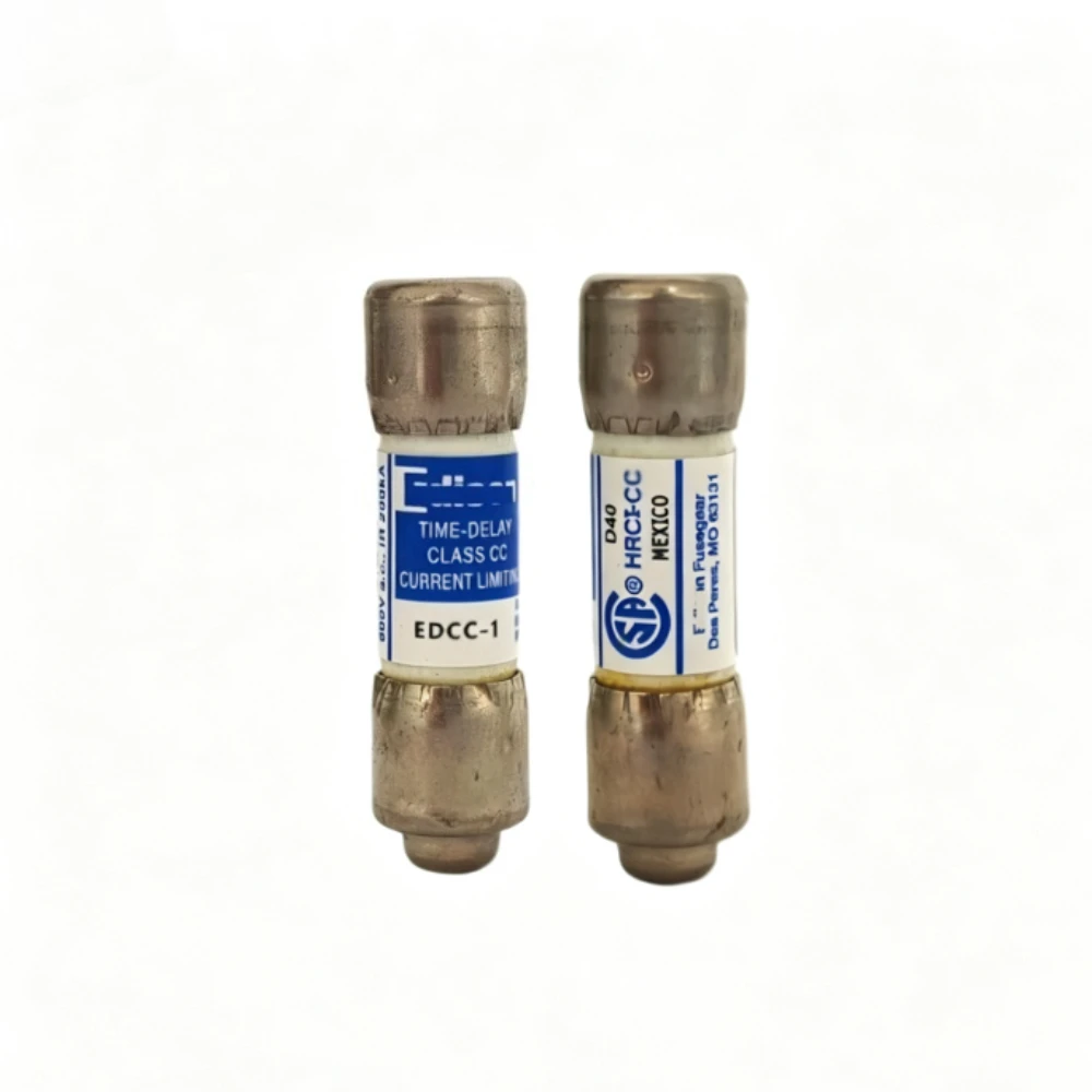 10PCS OEM EDCC‑1 Time‑Delay Fuse 1A 600VAC Class CC Current‑Limiting Fuse