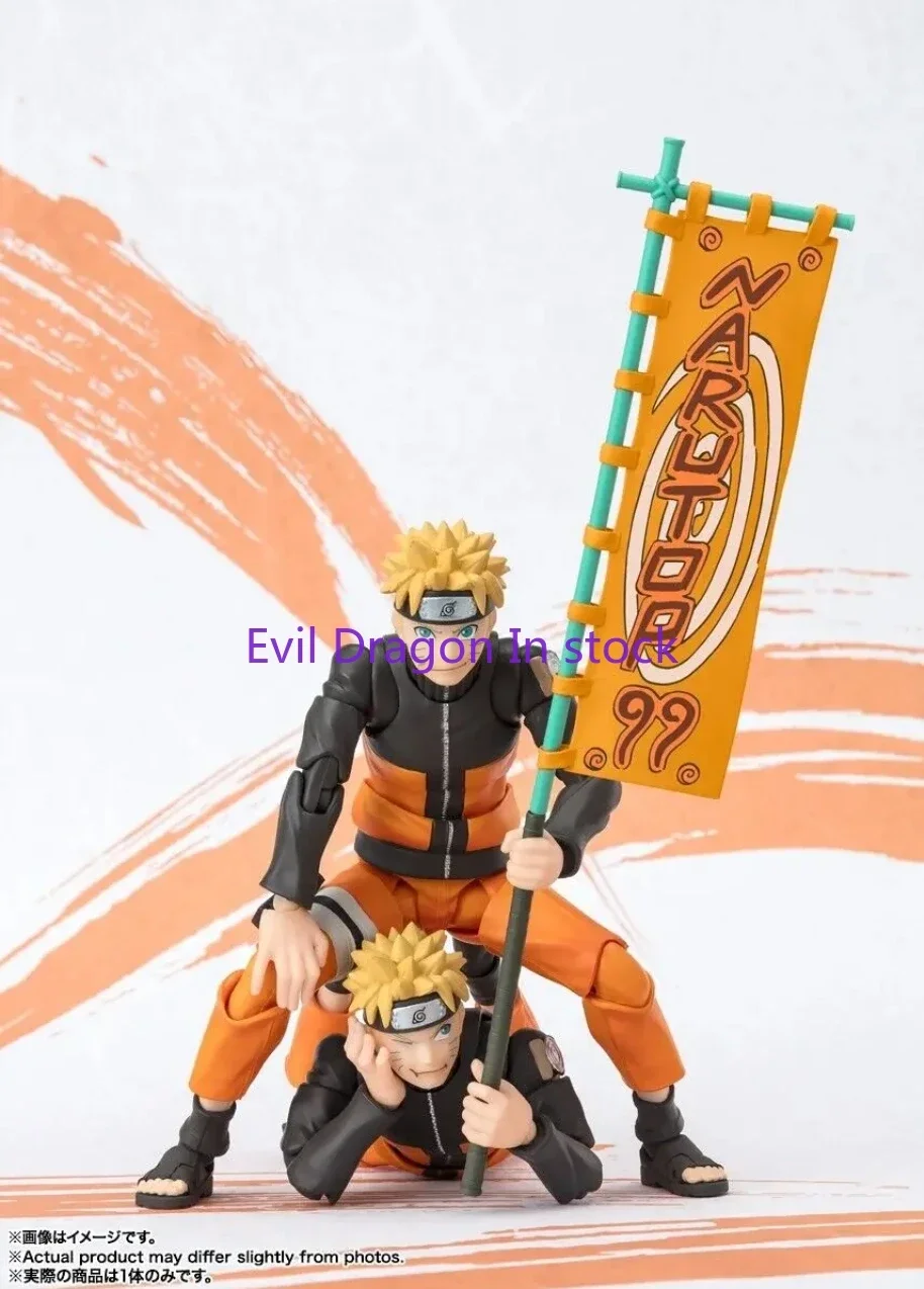 

100% Original Bandai SH Figuarts Shf Naruto Uzumaki NARUTOP99 Edition Action Figures Anime Model Toy Collectible PVC Gift Figura