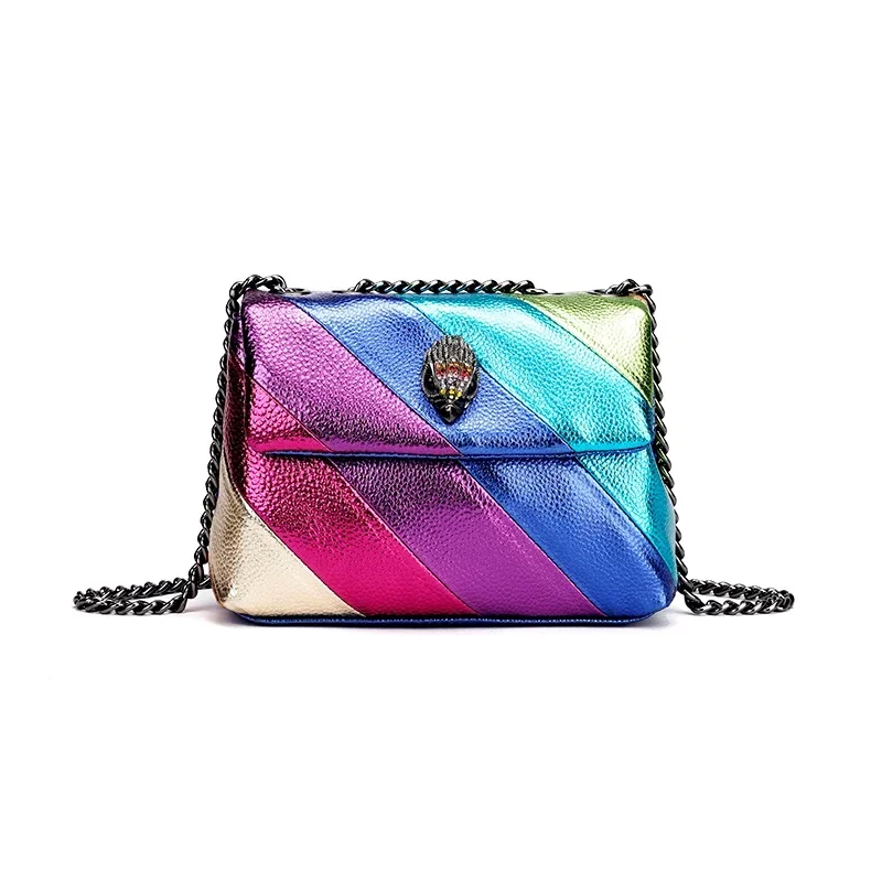 

High Quality Kurt G Women Bags Fashion Luxury Designer Rainbow Eagle Head Single Chain Shoulder Crossbody Bag Commuting Handbag