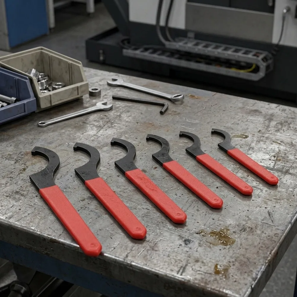 Hook Wrench Set Compatible with For crescent Wrench Design 6 Piece or 9 Piece High Carbon Steel Heat Treated Build
