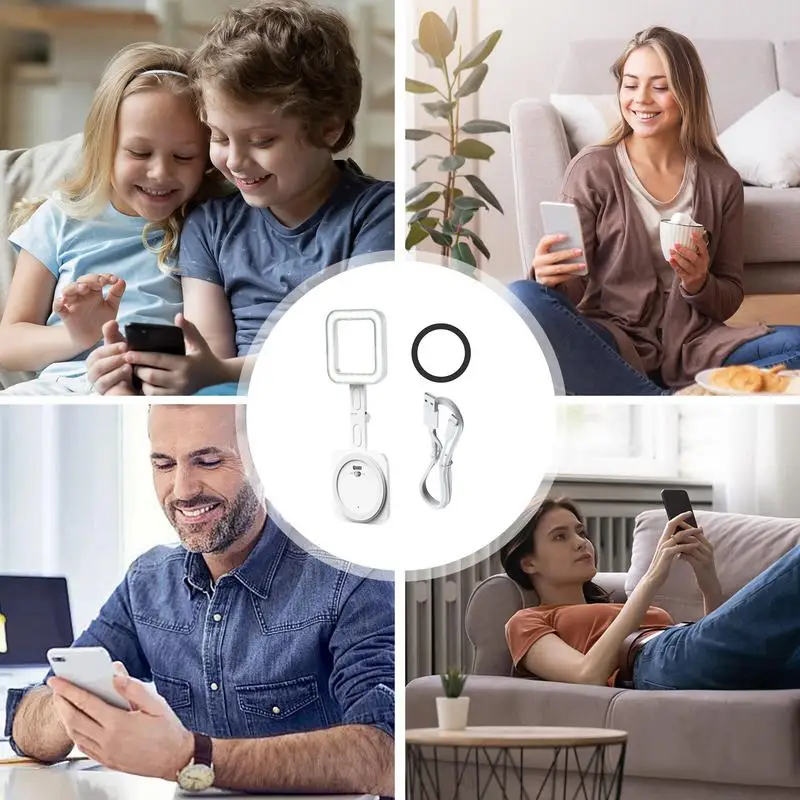 ضوء الهاتف للصور المغناطيس الهاتف المحمول ملء الضوء 30 المصابيح مربع المغناطيسي المحمول ملء مصباح عكس الضوء مشرق لأجهزة الكمبيوتر المحمول