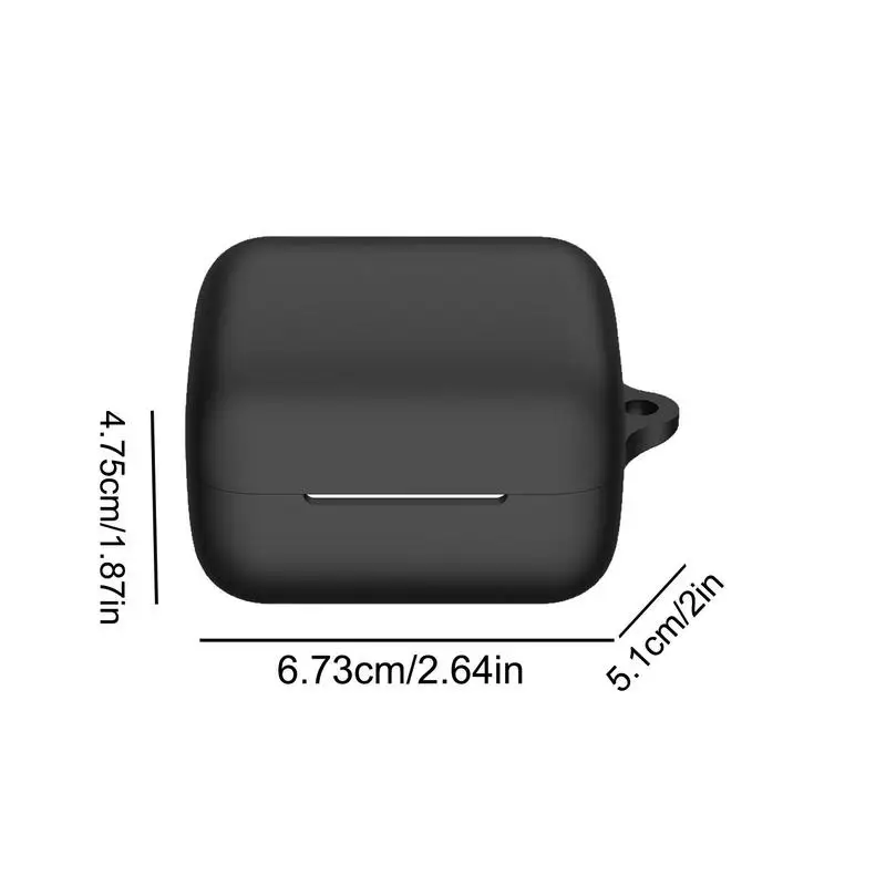 ฝาครอบหูฟังอุปกรณ์เสริมหูฟังแบบเต็มรูปแบบเคสอะไหล่หูฟังกันกระแทกกันฝุ่นฝาครอบด้วยคาราบิเนอร์