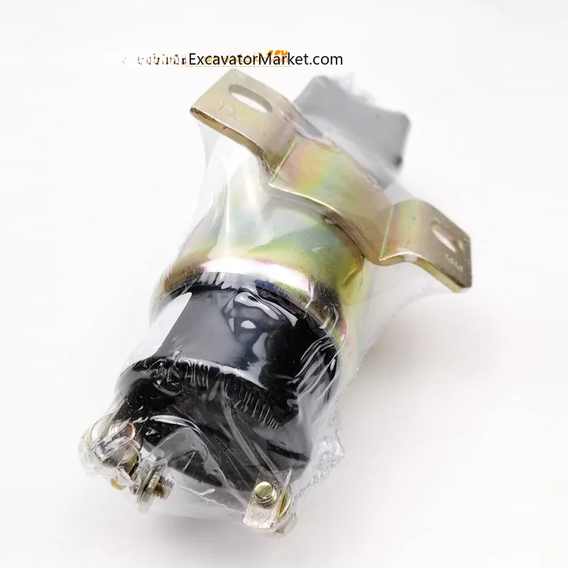 Excavator Parts For Komatsu 60 120 200-7 Flameout Switch Solenoid Valve Cummins Engine Flameout Motor Excavator Accessories