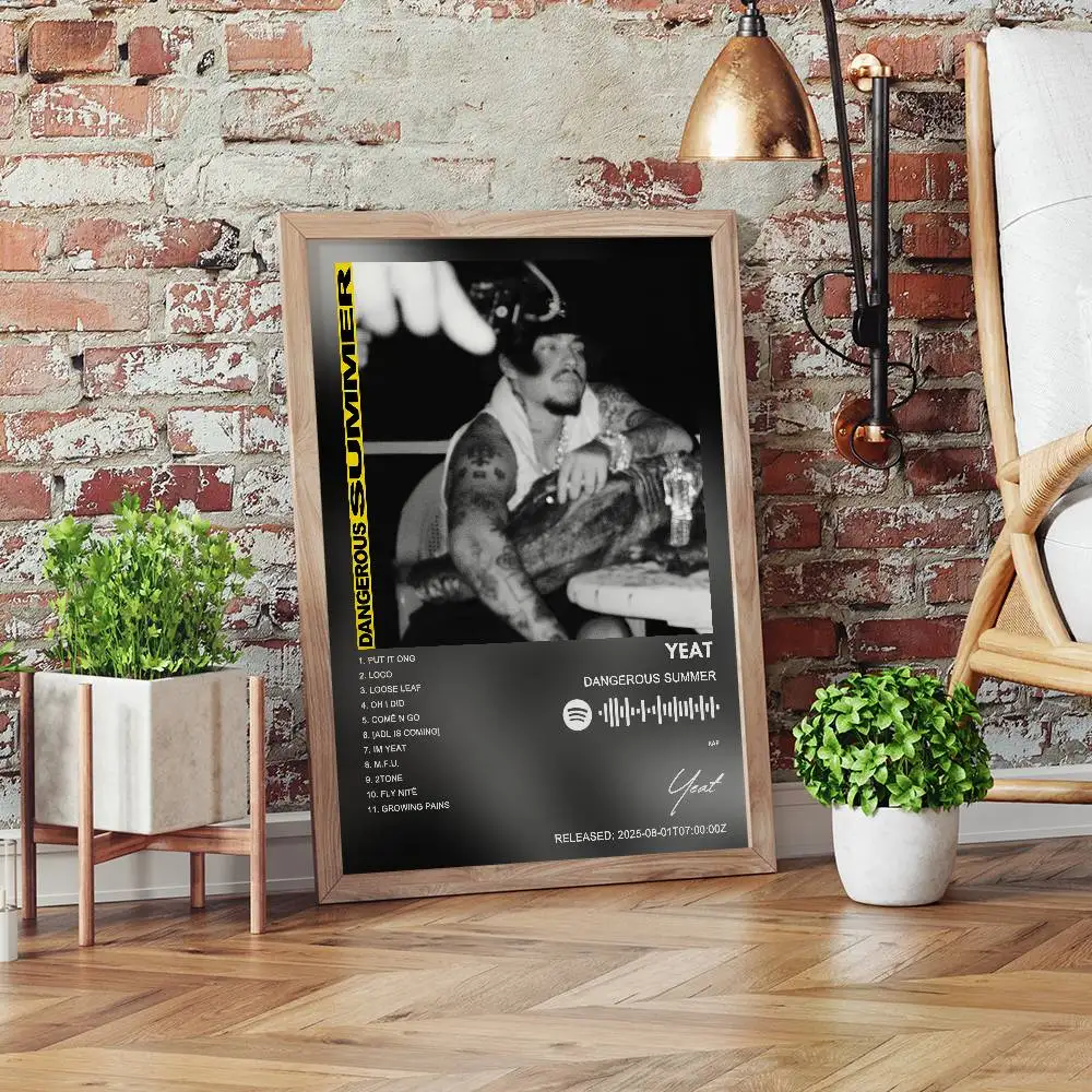 ملصق Yeat ملصق فني ذاتي اللصق مقاوم للماء لغرفة المقهى والبار