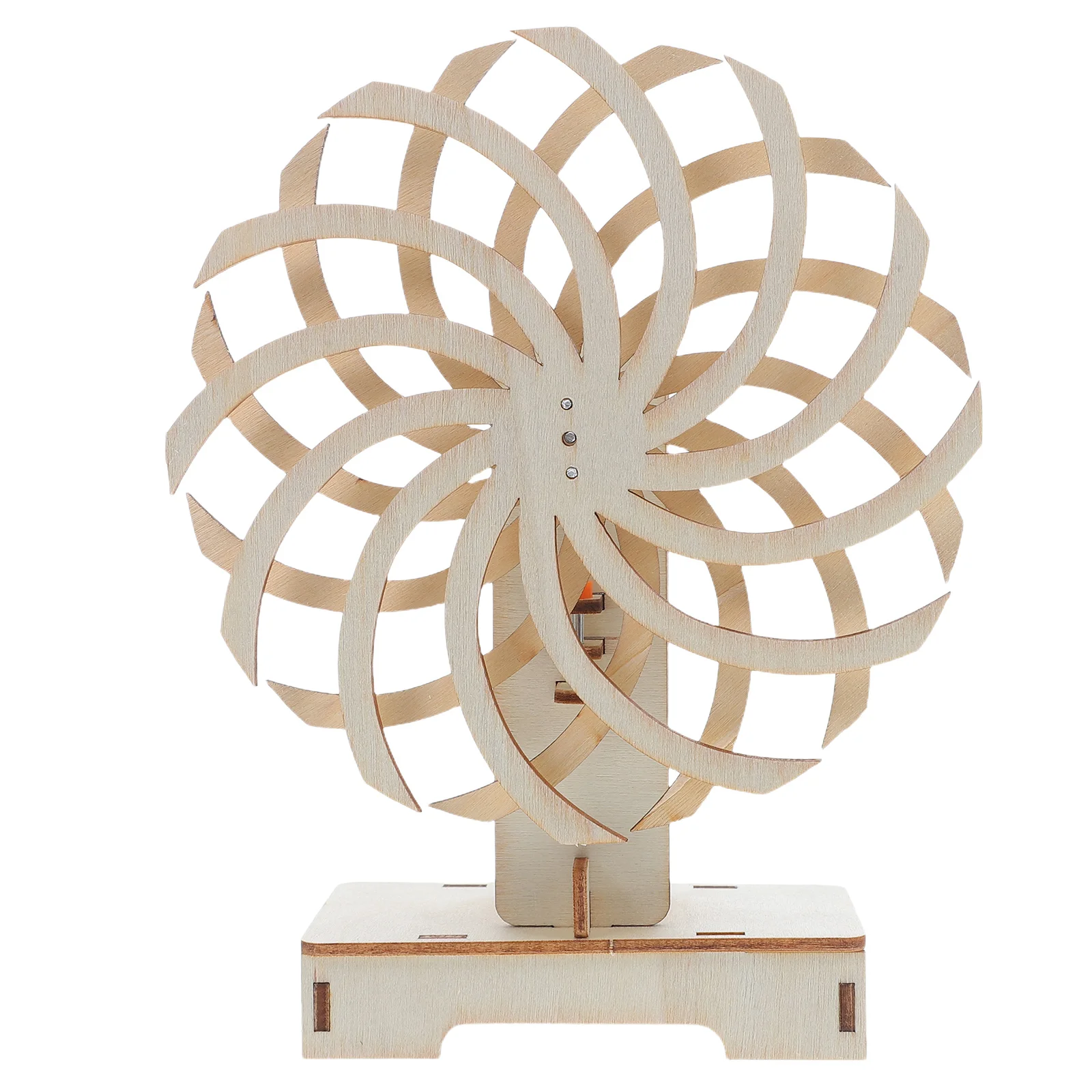 

Turntable 's Science Kits Experiment Wooden Electricity Beige DIY for Students 3d