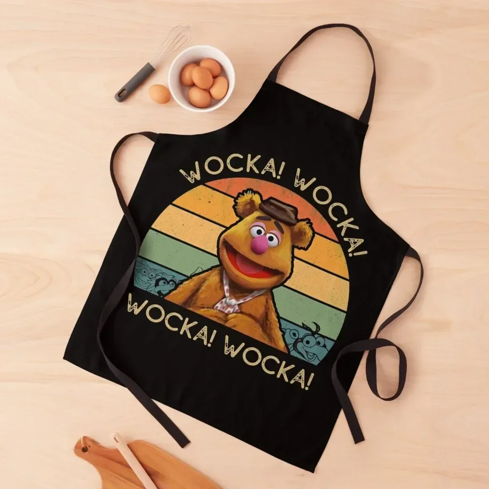 

Fozzie Wocka Bear Apron Women Kitchen'S Men gift Kitchen Tools Apron