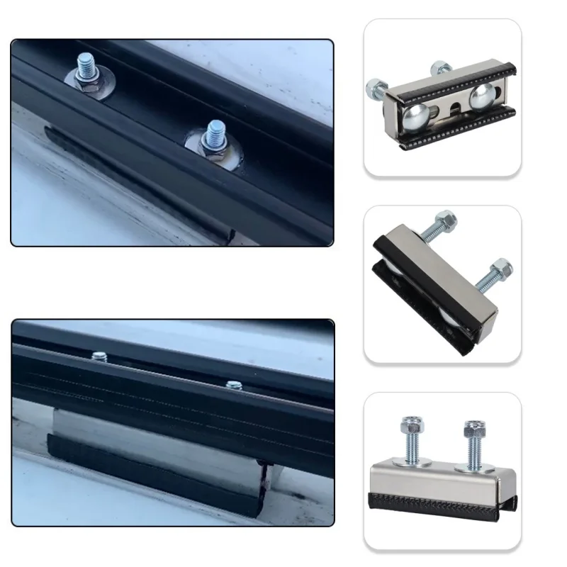 2 Sets RV Roof Rail Mounting Brackets Camper Van Motorhome Roof Solar Panel Rack For Fiat Ducato Peugeot Boxer Citroen Relay