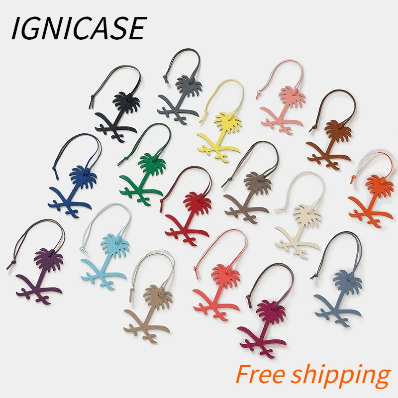 IGNICASE New Fashion Versatile Date Palm Shape Jewelry Backpack Camera Light Luxury Luggage Key Pendant Bag Parts Accessories