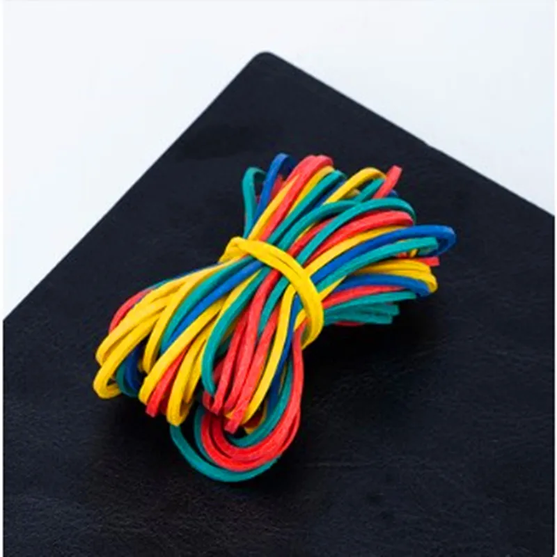 400pcs Colorful Nature Rubber Bands 15/25/40/50 mm School Office Home Industrial Ring Rubber Band Stationery Package Holder