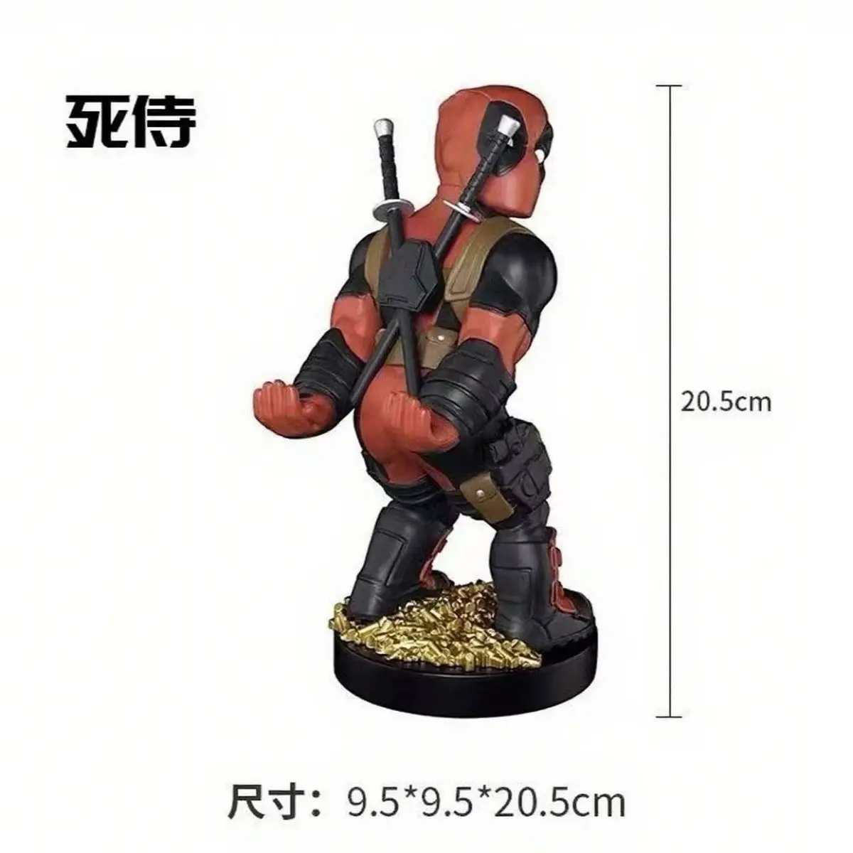

Marvel Comics Peripheral Cartoon Desktop Ornaments Deadpool Figurines Universal Phone Holder Office Bedroom Cute Dolls