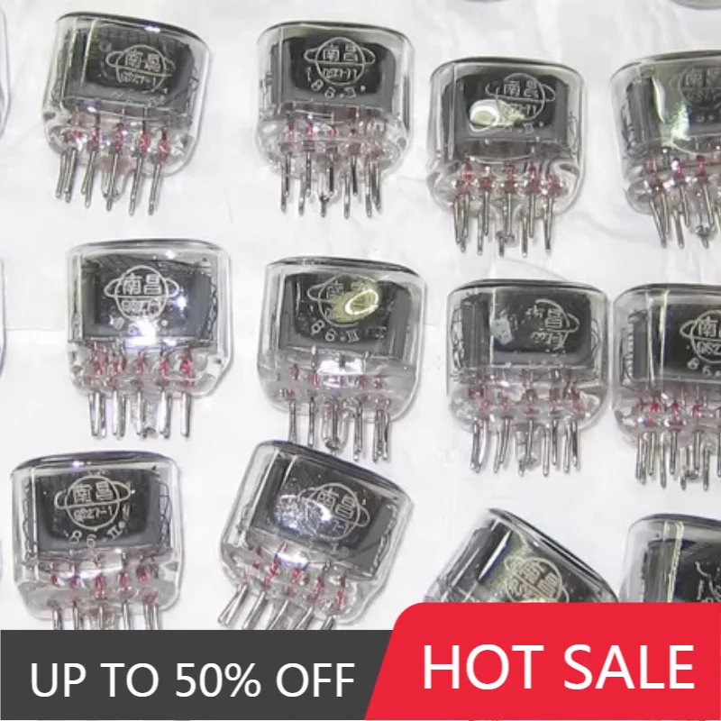 QS27-1 Elliptical Glow Tube Desktop Clock Digital Tube Nixie Tube Clock Ornaments Accessories DIY Light Decorative Ornaments