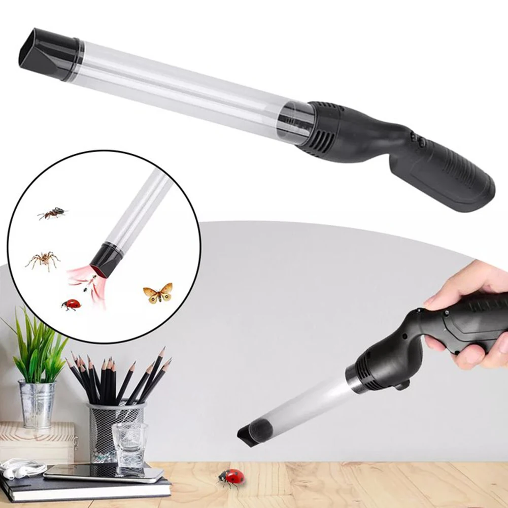 Handheld Bugs Fly Vacuum Cleaner LED Lighting Insect Fly Catcher Trap Vacuum Bug Catcher for Stink Bug Moth Cockroach Spider Ant