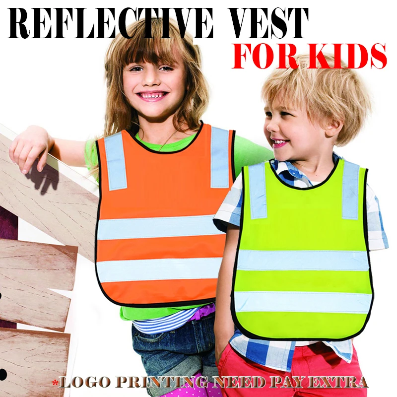 High Visibility School Pupil Child Children Kids Reflective Safety Traffic Vest Cycling Biking Running Jogging Vest Waistcoat