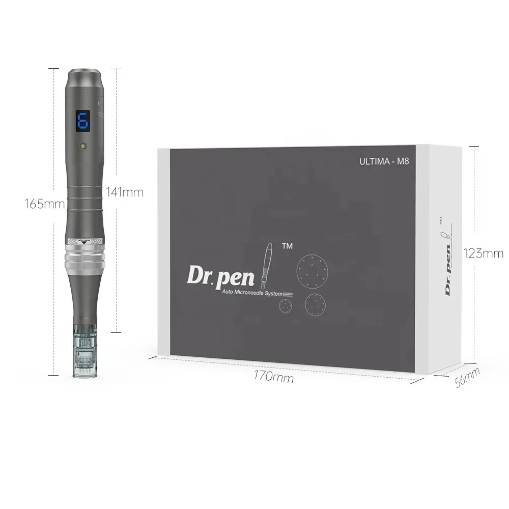 Dr.pen Ultima M8 Professional Microneedling Pen Microneedle Derma Auto Pen mesotherapy Skin Care Tool With 30pcs Cartridges