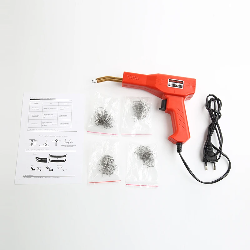 Kunststoflasser Lasmachine Autobumper Soldeerpistool 4 soorten nietjes voor reparaties van bumpers/kajaks/kunststofproducten