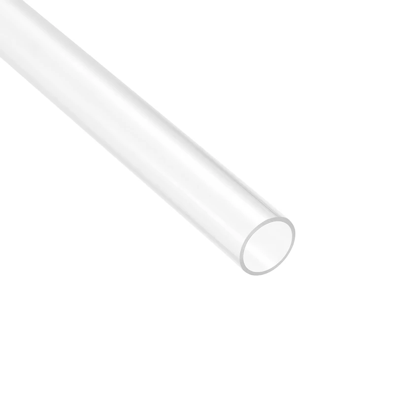 Uxcell 1pcs O.D 6-50mm Transparent Acrylic Pipe Polycarbonate Rigid Round Tubing Hard Tube 305mm Length Plastic Pipe Fittings