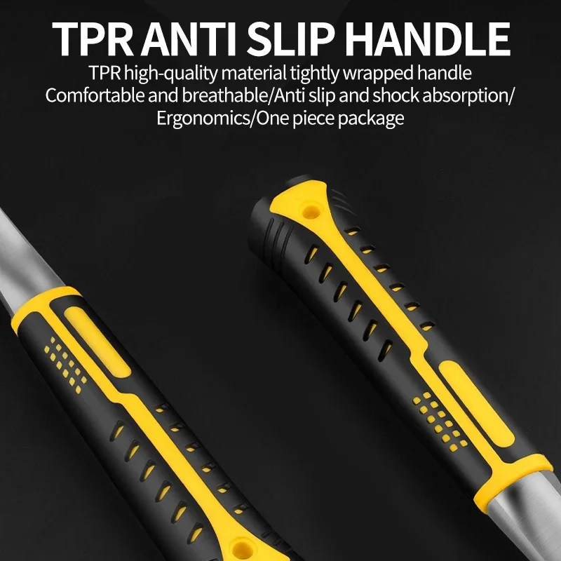 Claw Hammer 2P 3P Heavy Duty Octagonal Hammer Nail Lifting Crushing Hammer Professional Construction Multifunctional Hand Tools