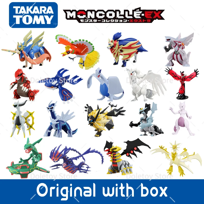 

Legendary Pokemon Original Figures Zacian Zamazenta Dialga Groudon Kyogre Ho-Oh Lugia Palkia Takara Tomy Toy for Christmas Gift