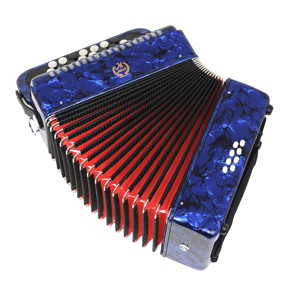 M MBAT AR-220 Accordion 22 Keys 8 Bass Bayan Accordion Professional Accordion Music Instruments for Teaching/Performance