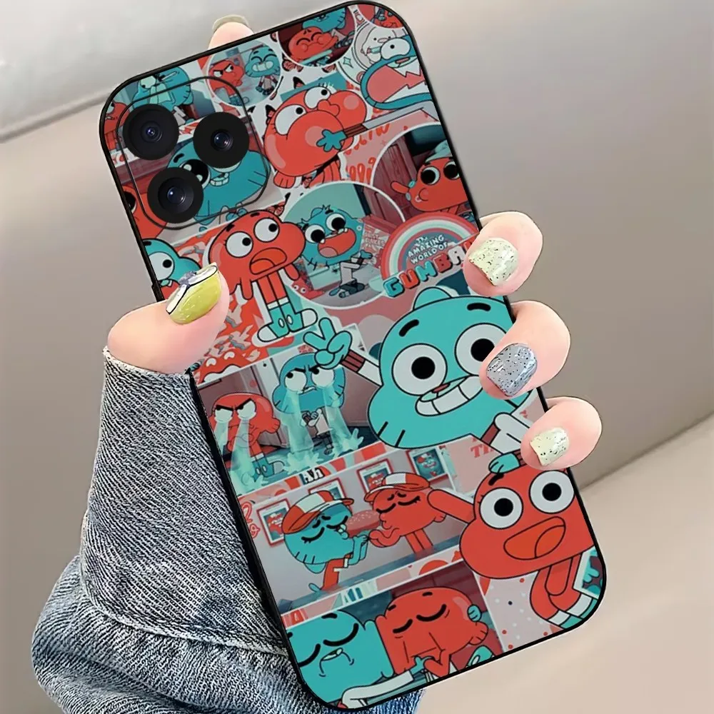 cartoon The A-Amazing World of G-Gumball Phone Case For iPhone 8 11 12 13 Pro 14 15 Mini X XR XS max Plus Shell