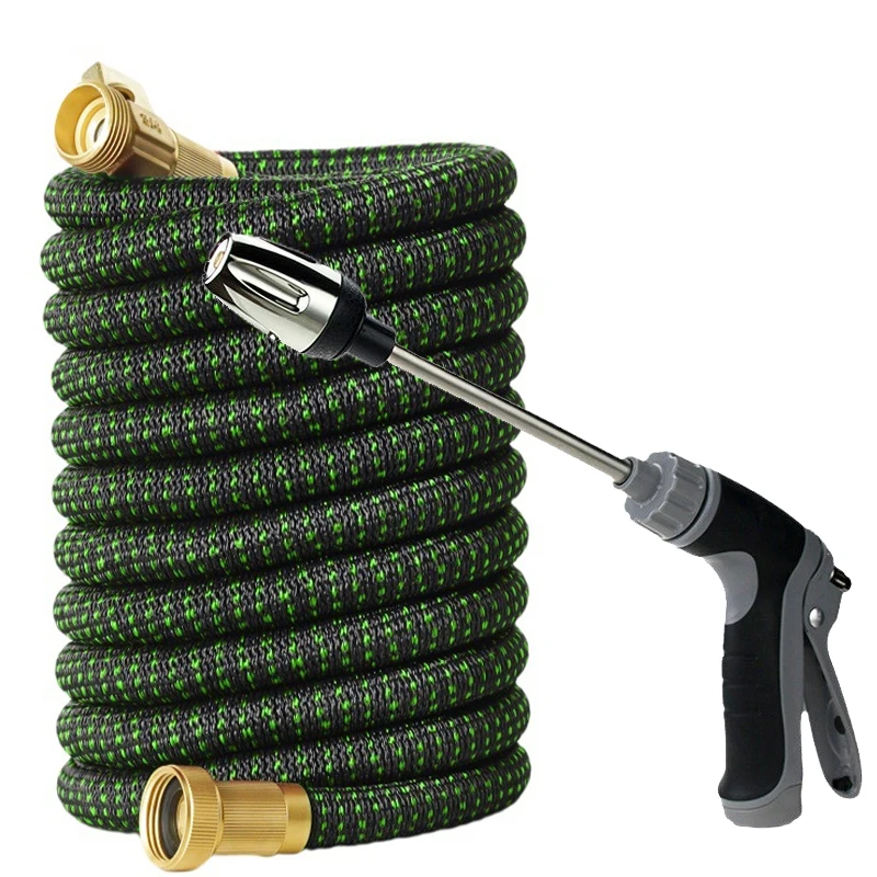 

Garden Water Pipe With Expandable Bimetallic Joint, High-Pressure Long Pole Cleaning Water Gun, Used For Irrigation, Car Washing
