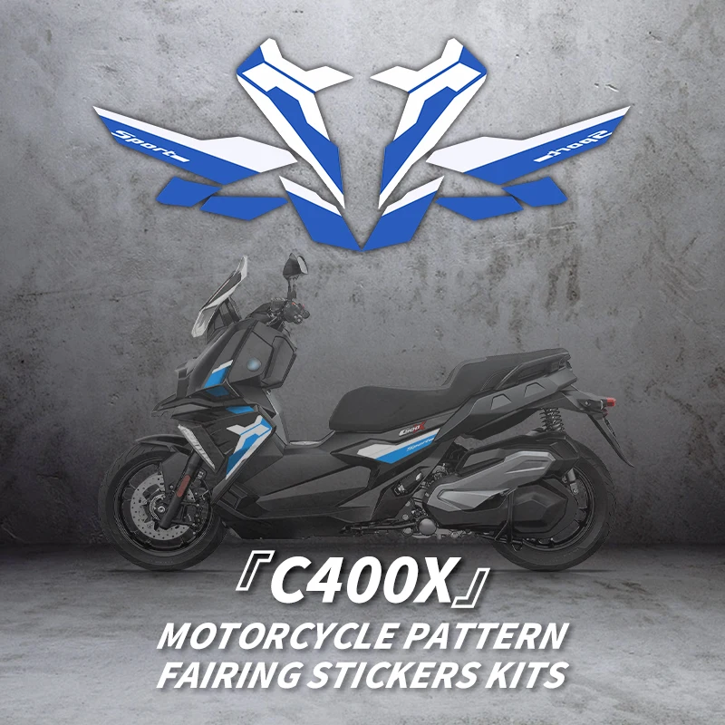 

Used For BMW C400X Motorcycle Pattern Printing Protection Stickers Decoration Motorcycle accessories Refit Decals Fairing Kit