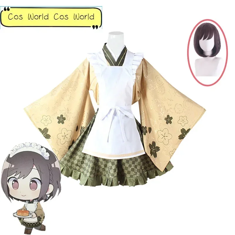 

Game Project Sekai Colorful Stage! Cosplay Shinonome Ena Costume Wig Women Cute Party Kimono Suit Top Skirts Halloween Disguise