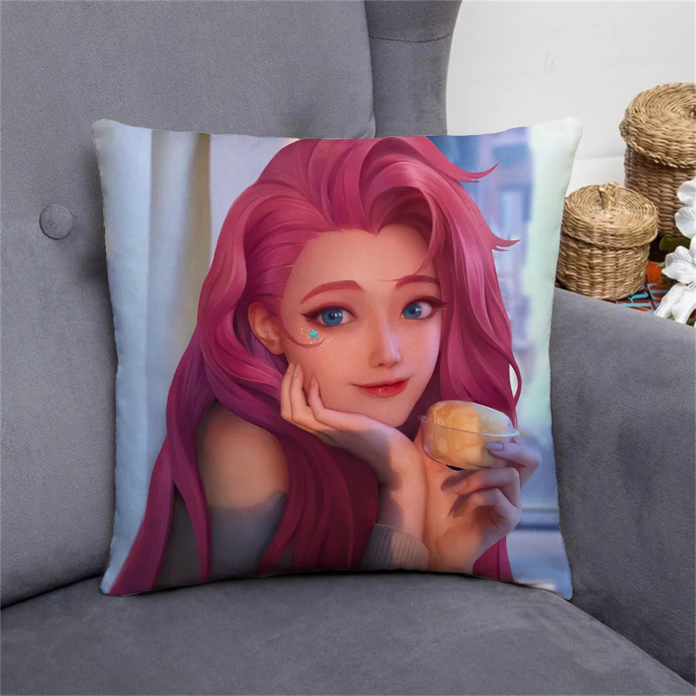 Seraphines Sofa Cushion Cover 45x45cm Decorative Pillowcases for Pillows Pillowcase 45*45 Duplex Printing Pillow Hugs Cushions