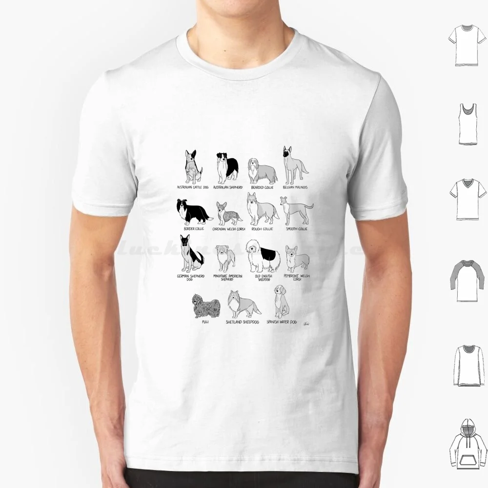 Camiseta del grupo de razas Herding, camiseta fresca de algodón 6xl, Jonathans, perro ganado australiano, Heeler azul, Heeler rojo, pastor australiano