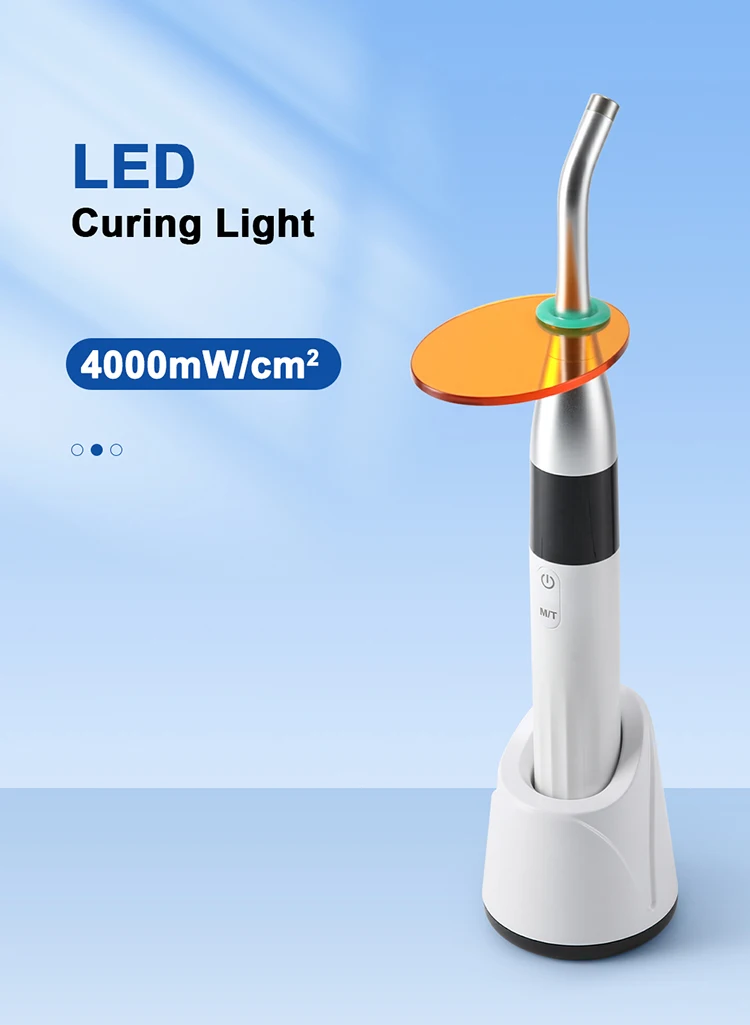 AZDENT Dental LED-Härtungslicht 1s Cure 4000mW/cm2 Hochleistungs-Blaulichtlampe Multifunktions-Zahnmedizinwerkzeug mit 360-Grad-Drehung – Detail 1