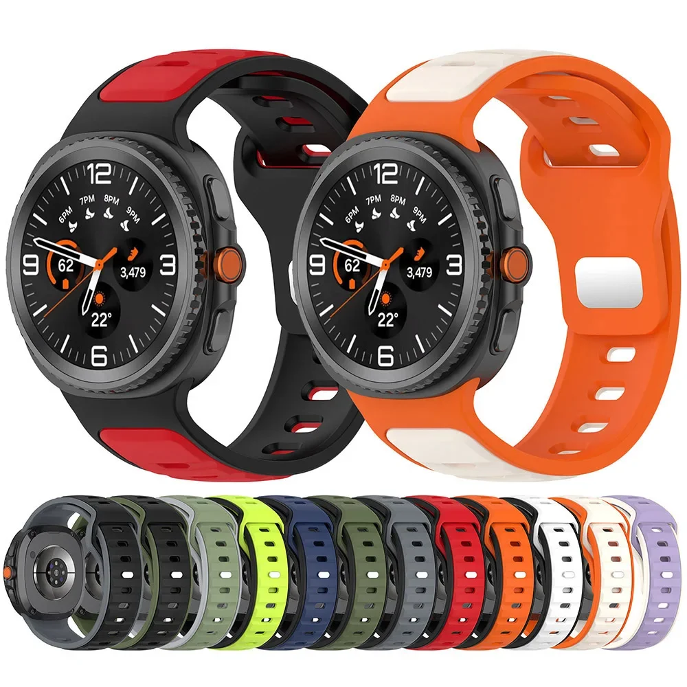 

Ремешок для Samsung Galaxy Watch 8 40 мм 44 мм/Watch 8 Classic Smartwatch Мужчины Женщины Силиконовый ремешок для Galaxy Watch8 40 44 мм Correa