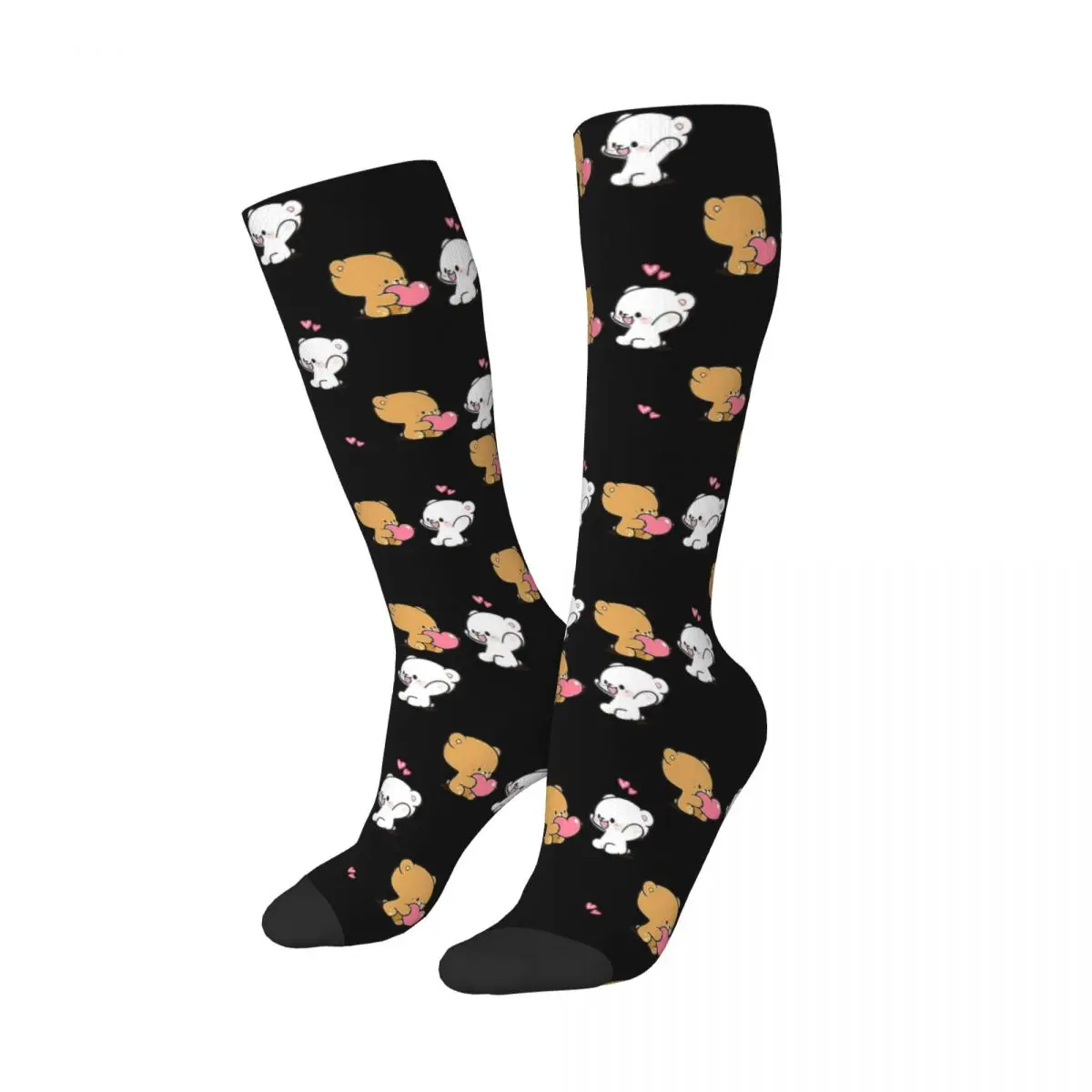 Cute Milk Mocha Socks Harajuku Super Soft Stockings All Season Long Socks Accessories for Man's Woman's Gifts