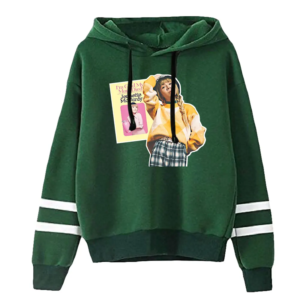 Jennette McCurdy Merch Unisex Pocketless Parallel Bars Sleeve Sweatshirt Women Men Hoodie Pop Star Fashion Clothes