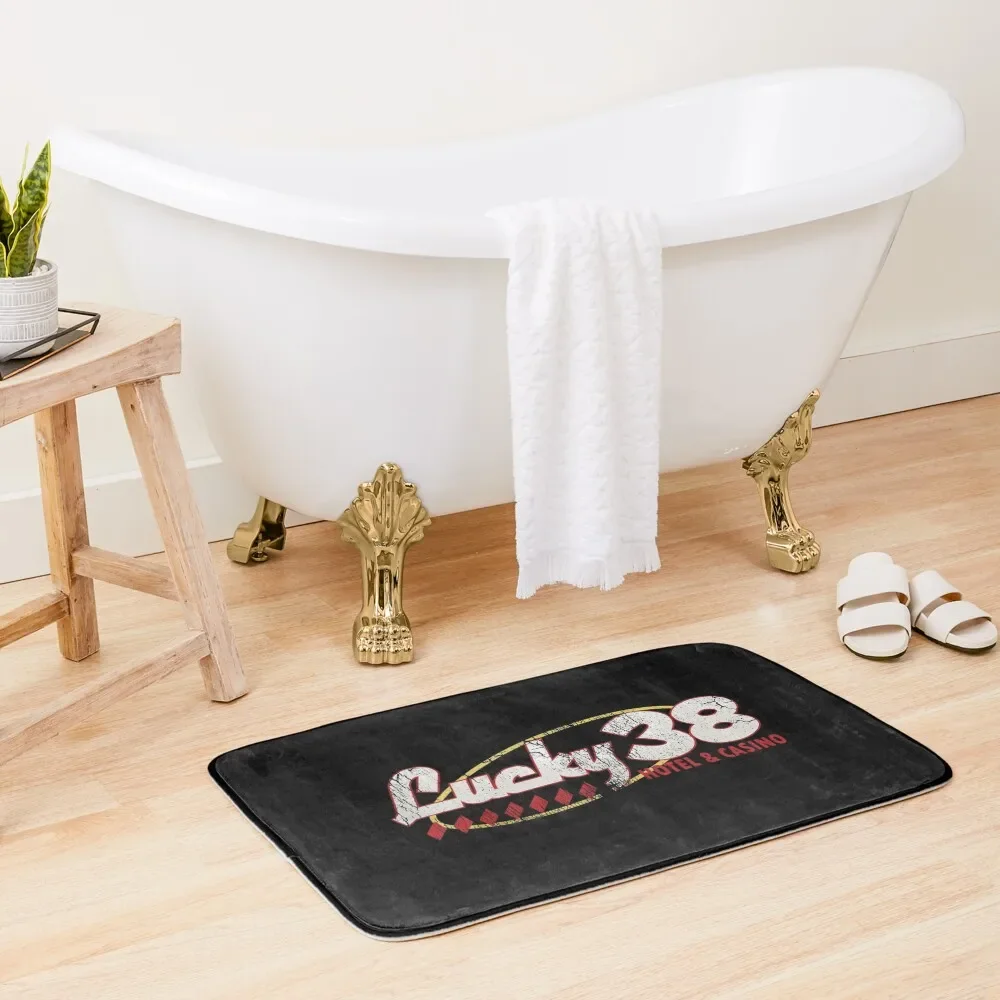 

Lucky 38 logo Bath Mat Foot Bathroom Home Decor Mat
